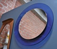 Italian 1960s Cobalt Blue Mirror - 543724