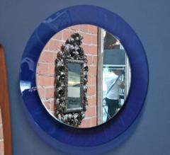 Italian 1960s Cobalt Blue Mirror - 543725