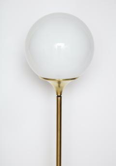 Italian 1960s floor lamp with opaline glass globe fixture - 1014153