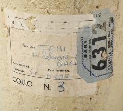 Italian 1970s Agate Center Dining Table with Chrome Cylindrical Base - 4420671