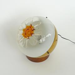 Italian 1970s Floral table lamp in Murano glass - 3502199