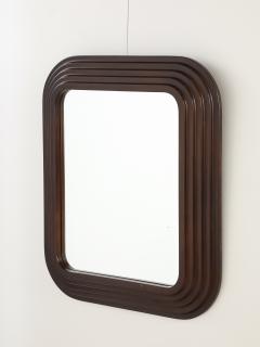 Italian 1970s Lacquered Metal Wall Mirror - 4420748
