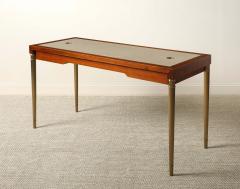 Italian 1970s Mahogany Neoclassical Style Writing Desk - 4782374