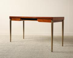 Italian 1970s Mahogany Neoclassical Style Writing Desk - 4782411