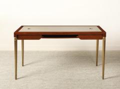 Italian 1970s Mahogany Neoclassical Style Writing Desk - 4782412