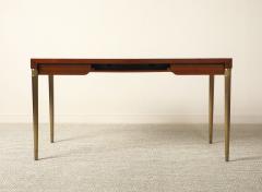 Italian 1970s Mahogany Neoclassical Style Writing Desk - 4782417