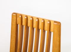 Italian 1970s Set of Six Maple and Cane Dining Chairs Italy circa 1970 - 3362246