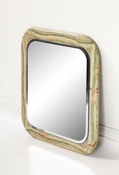 Italian 1970s Square Marble Mirror - 3928068