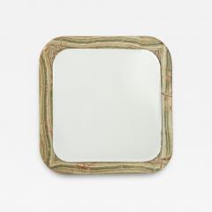 Italian 1970s Square Marble Mirror - 3930731