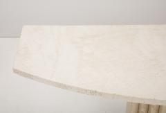 Italian 1970s Travertine Console Table - 3757040