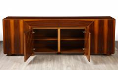 Italian 1970s Walnut Credenza Cabinet - 3354444