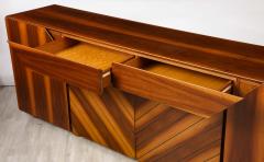 Italian 1970s Walnut Credenza Cabinet - 3354449