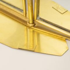 Italian 1970s brass dressing table mirror - 1759752