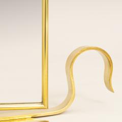 Italian 1970s brass dressing table mirror - 1759759