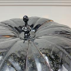 Italian 1980 s Black Palm Tree Lamp on a Marble Base - 3031091