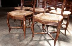 Italian 19th C Farm Style Chairs with Thatched Seats - 502895