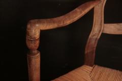 Italian 19th C Farm Style Chairs with Thatched Seats - 502899