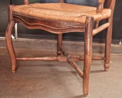Italian 19th C Farm Style Chairs with Thatched Seats - 502901