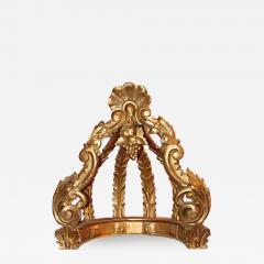 Italian 19th C Gold Leaf Crown - 499957