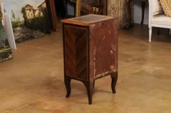 Italian 19th Century Bedside Table with Inlaid D cor Single Drawer and Door - 3544764