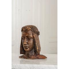 Italian 19th Century Carved Fruitwood Religious Statuary Fragment - 1782566