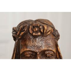 Italian 19th Century Carved Fruitwood Religious Statuary Fragment - 1782660