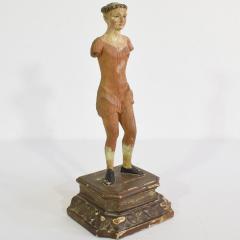 Italian 19th Century Carved Wooden Saint Figure - 4111651
