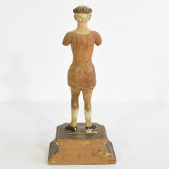 Italian 19th Century Carved Wooden Saint Figure - 4111652