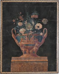 Italian 19th Century Empire Style Oil Painting on Canvas - 4581914