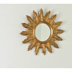 Italian 19th Century Gilt Starburst Mirror - 3807505