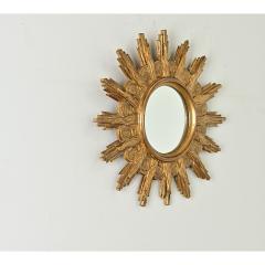 Italian 19th Century Gilt Starburst Mirror - 3807506