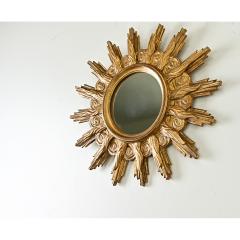 Italian 19th Century Gilt Starburst Mirror - 3807596