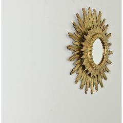 Italian 19th Century Gilt Starburst Mirror - 3807525