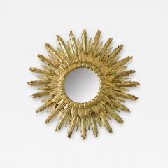 Italian 19th Century Gilt Starburst Mirror - 3841344