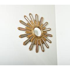 Italian 19th Century Gilt Starburst Mirror - 3974886