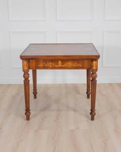 Italian 19th Century Inlaid Double Top Game Table with Chessboard and Roulette - 4611836