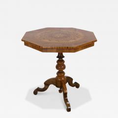 Italian 19th Century Inlaid Walnut Sorrento Table - 4699208