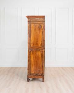 Italian 19th Century Louis Philippe Walnut Wardrobe Cabinet - 4599685