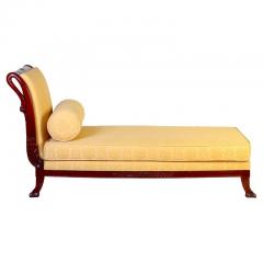 Italian 19th Century Mahogany Swan Neck Sofa or Chaise Longues Tuscany 1820 - 4449087
