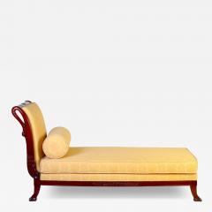 Italian 19th Century Mahogany Swan Neck Sofa or Chaise Longues Tuscany 1820 - 4449127
