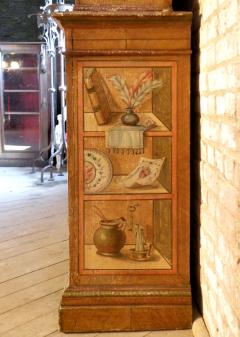 Italian 19th Century Neoclassical Trompe Loeil Painted Cabinet - 4381392
