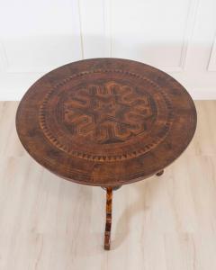 Italian 19th Century Round Inlaid Table - 4593589