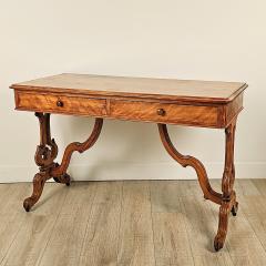 Italian 19th Century Satinwood Two Drawer Table circa 1880 - 3407213