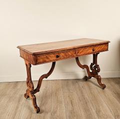 Italian 19th Century Satinwood Two Drawer Table circa 1880 - 3407215