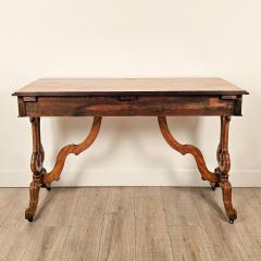 Italian 19th Century Satinwood Two Drawer Table circa 1880 - 3407219