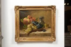 Italian 19th Century Still Life Oil Painting Depicting Fruits in Giltwood Frame - 3432765