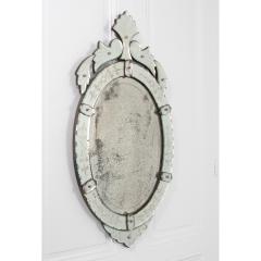 Italian 19th Century Venetian Oval Mirror - 2133423