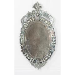 Italian 19th Century Venetian Oval Mirror - 2133449