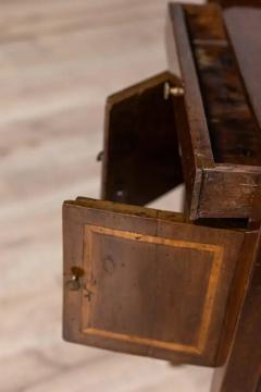 Italian 19th Century Walnut Nightstand Table with Ash Inlaid Banding - 3715251