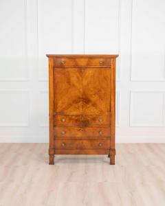 Italian 19th Century Walnut Secr taire Abattant with Fitted Interior - 4599739